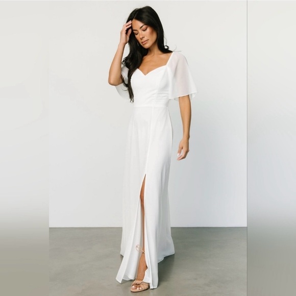 casual white maxi dress White Stripe Ribbed Maxi Dress - Casual Dresses main image 0